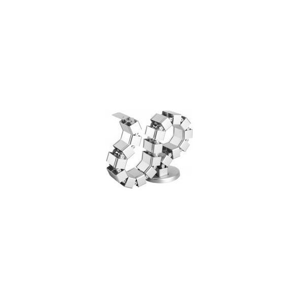 Organizer InLine InLine® Cable duct flexible for height-adjustable desks, 4 compartments, 68x36mm max. 1.28m, grey