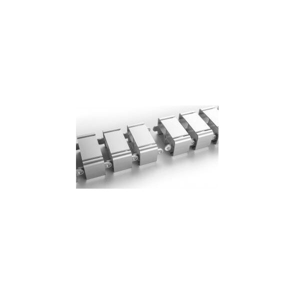 Organizer InLine InLine® Cable duct flexible for height-adjustable desks, 4 compartments, 68x36mm max. 1.28m, grey