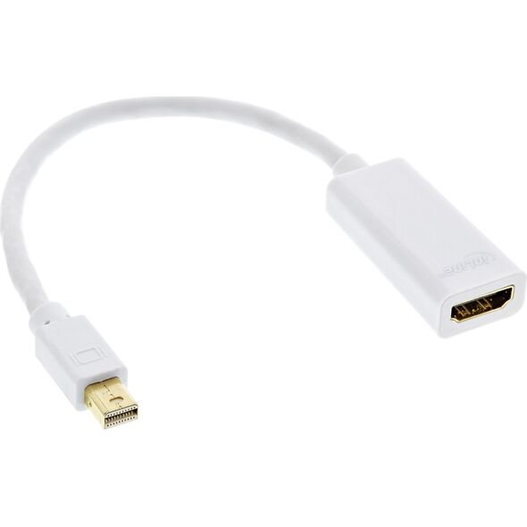 Kabel InLine DisplayPort Mini - HDMI 0.15m biały (17193E)
