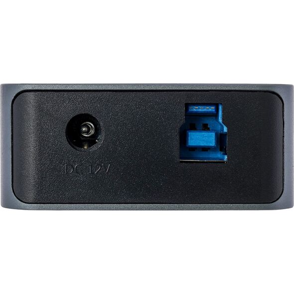 HUB USB InLine InLine® USB 3.2 Gen.1 hub, 7-port, with switch, aluminium, grey, with power supply unit