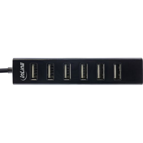 HUB USB InLine InLine® USB 2.0 7-Port Hub, Type-A male to 7x Type-A female, black