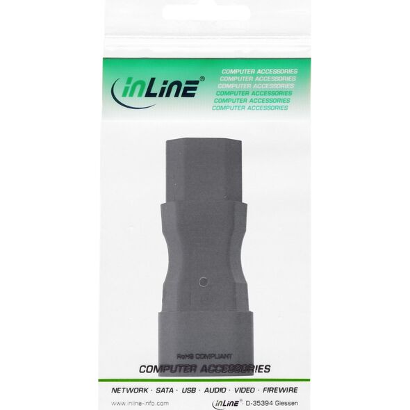 InLine InLine® Power supply adapter IEC 60320 C14 / C13, 3-pin, cold device units