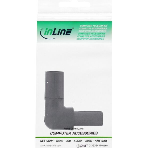 InLine InLine® Power supply adapter IEC 60320 C8 / C7, up/down angled 2-pin
