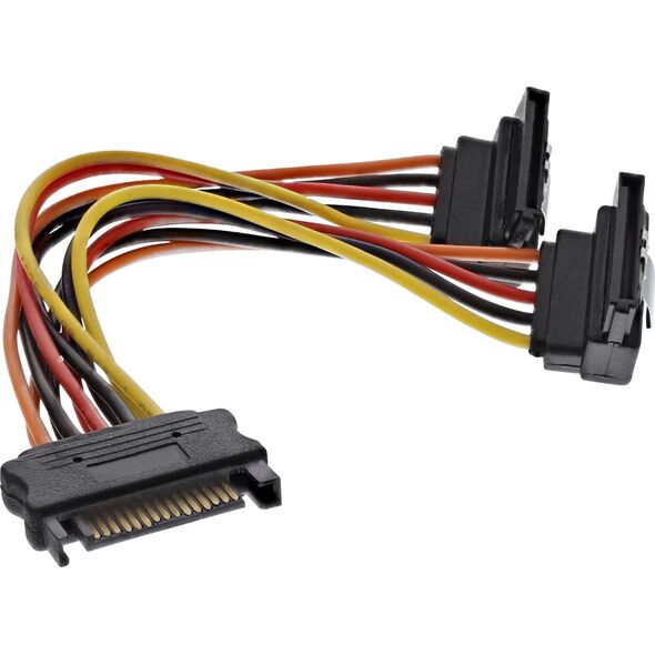 Kabel zasilający InLine InLine® SATA Power Y-Cable SATA socket to 2x SATA Plug with latches 0.3m