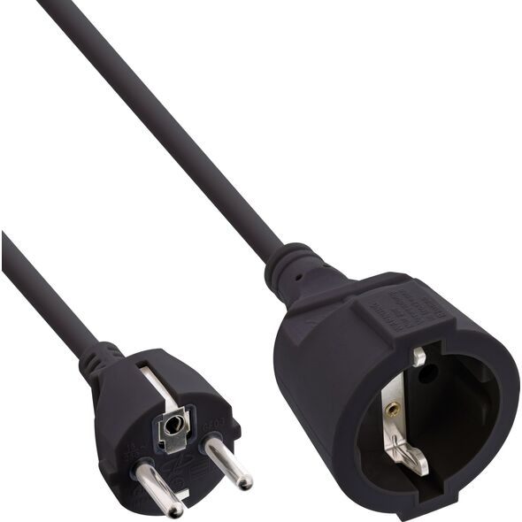 Kabel zasilający InLine InLine® Power Extension Cable Type F black 15m