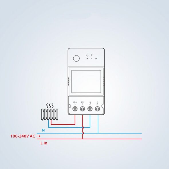 Sonoff POWR320D Przekaźnik Wifi Pomiar Prądu Mocy (RC038491)