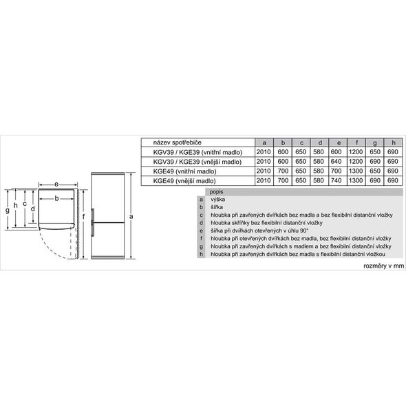 Lodówka Bosch Bosch fridge / freezer combination KGE49AICA series 6 C inox - series 6