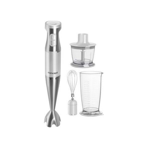 Blender Concept Blender rÄczny TM4910 z chopperem, ubijaczkÄ i pojemnikiem do miksowania 1000 W WHITE