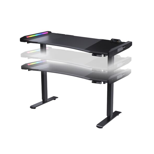 Biurko Cougar E-MARS Czarne 150 cmx75 cm