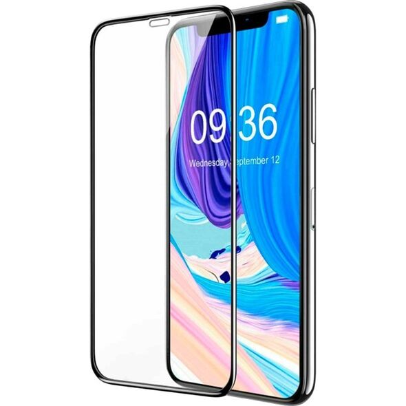 Breezy Premium sapphire protective glass BREEZY 0.33mm, 3D, edge to edge, asahi glass, japanese oil, for iphone 12 Pro Max