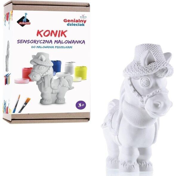 Askato Genialny dzieciak. Malowanka sensoryczna Konik