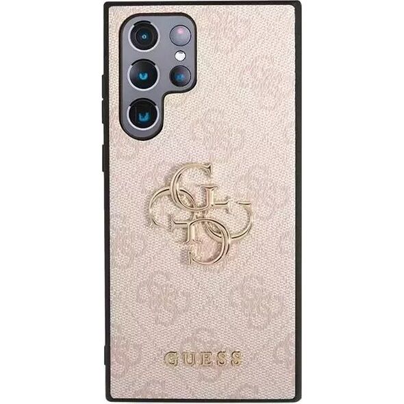 Guess Etui Guess GUHCS23L4GMGPI do Samsung Galaxy S23 Ultra S918 różowy/pink hardcase 4G Big Metal Logo