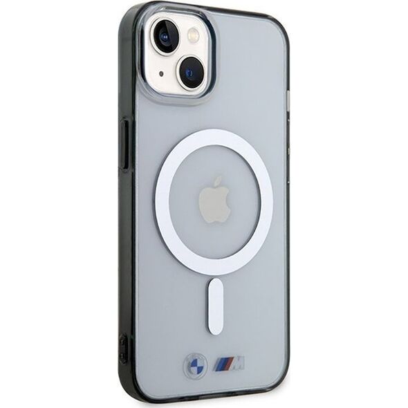 BMW BMW Silver Ring MagSafe - Etui iPhone 14 (Przezroczysty)