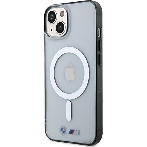 BMW BMW Silver Ring MagSafe - Etui iPhone 14 Plus (Przezroczysty)