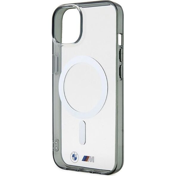 BMW BMW Silver Ring MagSafe - Etui iPhone 14 Plus (Przezroczysty)