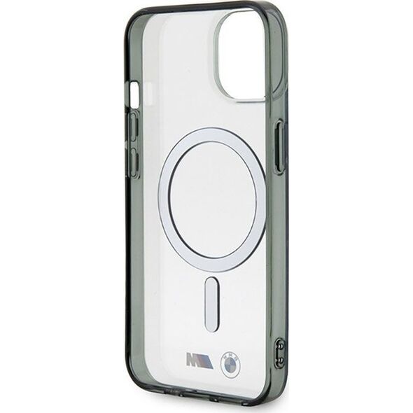 BMW BMW Silver Ring MagSafe - Etui iPhone 14 Plus (Przezroczysty)