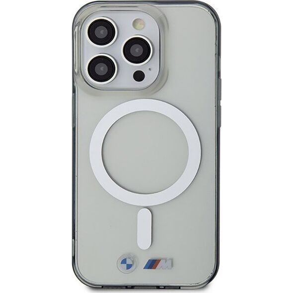 BMW BMW Silver Ring MagSafe - Etui iPhone 14 Pro Max (Przezroczysty)