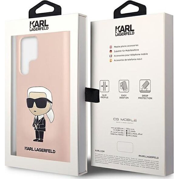 Karl Lagerfeld Karl Lagerfeld Silicone NFT Ikonik - Etui Samsung Galaxy S23 Ultra (różowy)