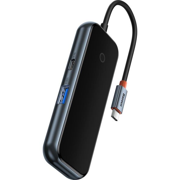 HUB USB Baseus Adapter 4w1 Baseus Hub USB-C na 4xUSB 3.0 (ciemny szary)