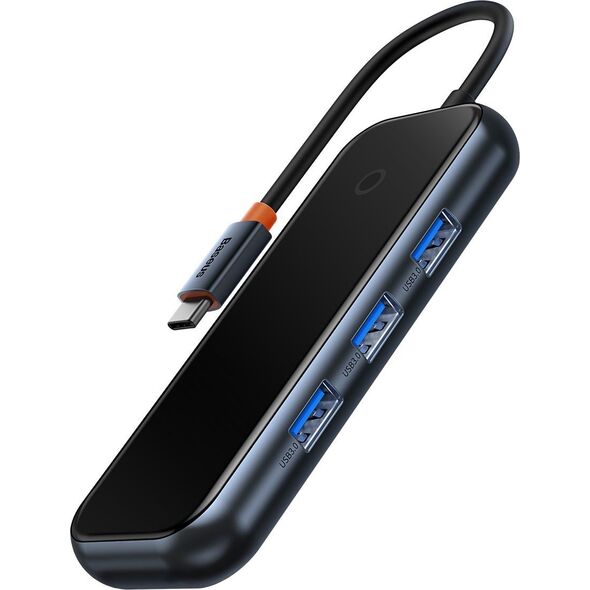 HUB USB Baseus Adapter 4w1 Baseus Hub USB-C na 4xUSB 3.0 (ciemny szary)