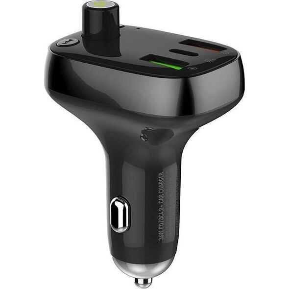 Transmiter FM LDNIO Transmiter FM LDNIO Bluetooth C704Q 2USB, USB-C + kabel USB-C