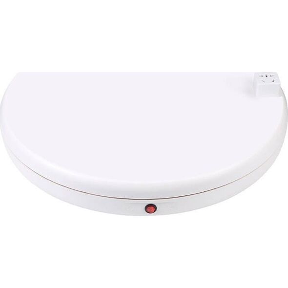 Puluz Obrotowa podstawka do zdjęć Puluz z gniazdkiem zasilającym 45 cm (biała)