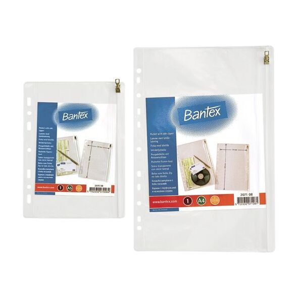 Bantex OP. 10szt. Koszulka A4 zasuwana na suwak (5702230972533)