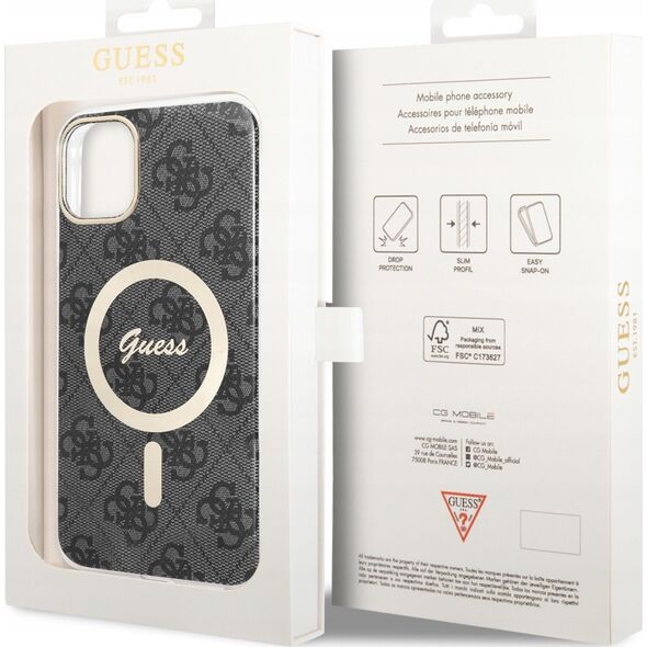 Guess Etui Guess GUHMN61H4STK Apple iPhone 11 czarny/black hardcase 4G MagSafe