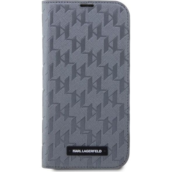 Karl Lagerfeld Etui Karl Lagerfeld KLBKP14XSAKLHPG Apple iPhone 14 Pro Max bookcase srebrny/silver Saffiano Monogram