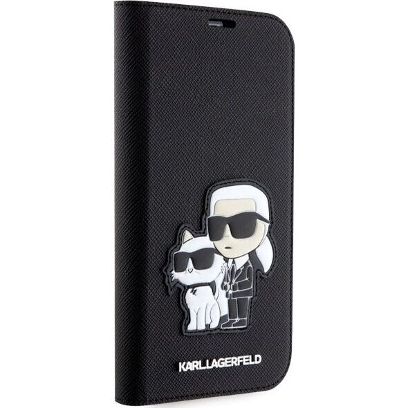 Karl Lagerfeld Etui Karl Lagerfeld KLBKP14XSANKCPK Apple iPhone 14 Pro Max bookcase czarny/black Saffiano Karl & Choupette