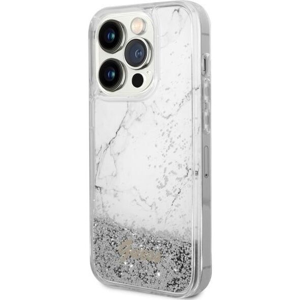 Guess Etui Guess GUHCP14XLCSGSGH Apple iPhone 14 Pro Max biały/white hardcase Liquid Glitter Marble
