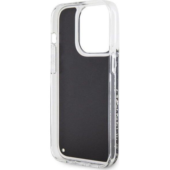 Guess Etui Guess GUHCP14LLCSGSGK Apple iPhone 14 Pro czarny/black hardcase Liquid Glitter Marble