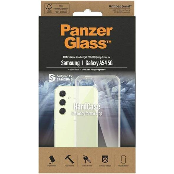 PanzerGlass Etui PanzerGlass HardCase Samsung Galaxy A54 5G Antibacterial Military grade clear 0445