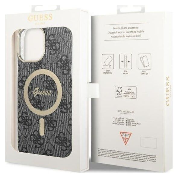 Guess Etui Guess GUHMP13XH4STK Apple iPhone 13 Pro Max czarny/black hardcase 4G MagSafe