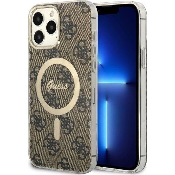 Guess Etui Guess GUHMP13XH4STW Apple iPhone 13 Pro Max brązowy/brown hardcase 4G MagSafe