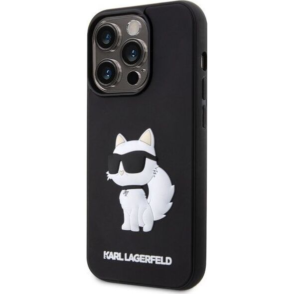 Karl Lagerfeld Etui Karl Lagerfeld KLHCP14X3DRKHNK Apple iPhone 14 Pro Max czarny/black hardcase Rubber Choupette 3D