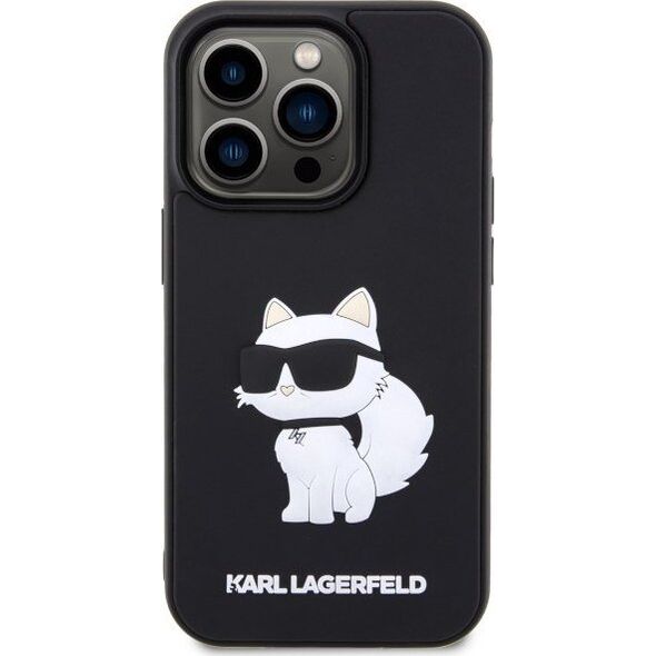 Karl Lagerfeld Etui Karl Lagerfeld KLHCP14X3DRKHNK Apple iPhone 14 Pro Max czarny/black hardcase Rubber Choupette 3D