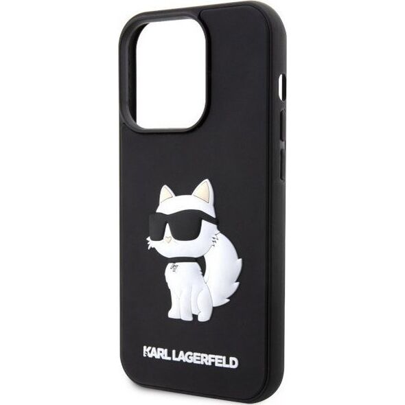 Karl Lagerfeld Etui Karl Lagerfeld KLHCP14X3DRKHNK Apple iPhone 14 Pro Max czarny/black hardcase Rubber Choupette 3D