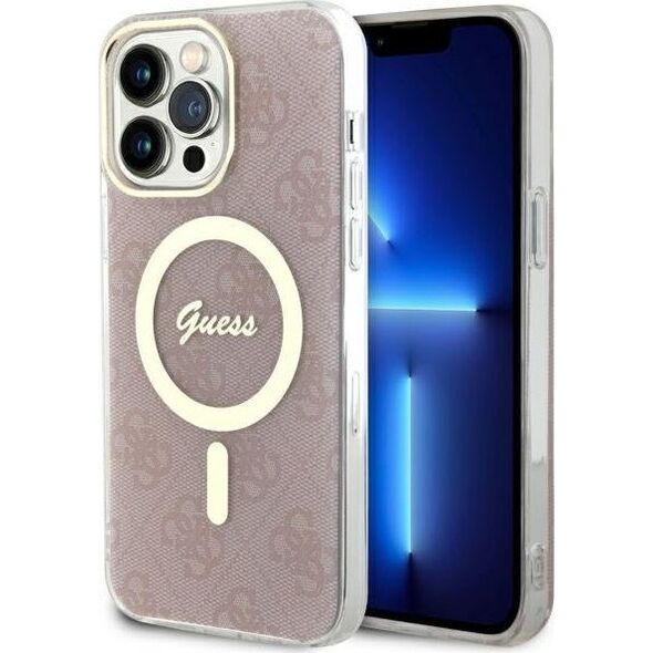 Guess Etui Guess GUHMP13XH4STP Apple iPhone 13 Pro Max różowy/pink hardcase 4G MagSafe