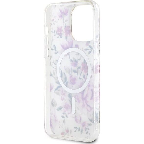 Guess Etui Guess GUHMP14LHCFWST Apple iPhone 14 Pro transparent hardcase Flower MagSafe
