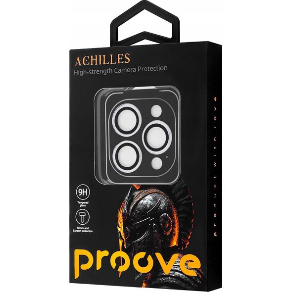 Osłona Szkło Hartowane 9h Na Obiektyw Aparat Do Iphone 15 Pro / 15 Pro Max - Srebrny / Cppaip15pm06