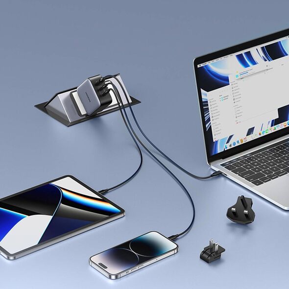Ładowarka Ugreen Ładowarka sieciowa Ugreen Nexode, 2x USB-C + USB, 65W