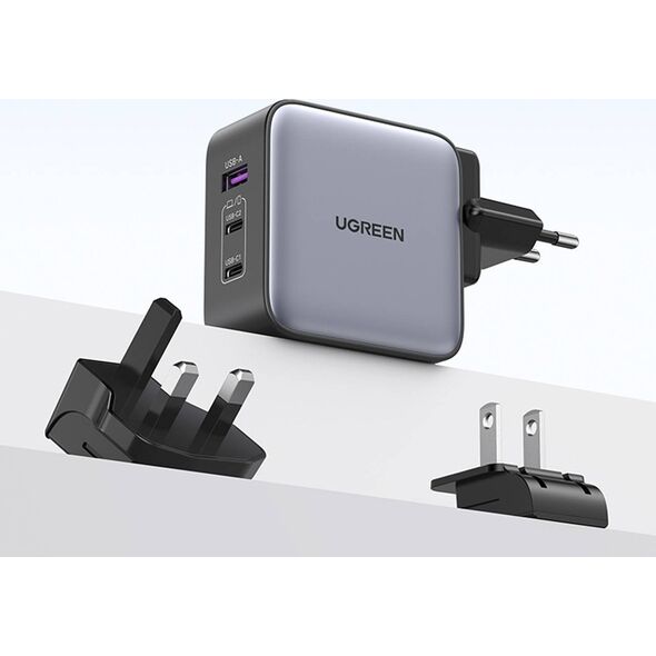 Ładowarka Ugreen Ładowarka sieciowa Ugreen Nexode, 2x USB-C + USB, 65W