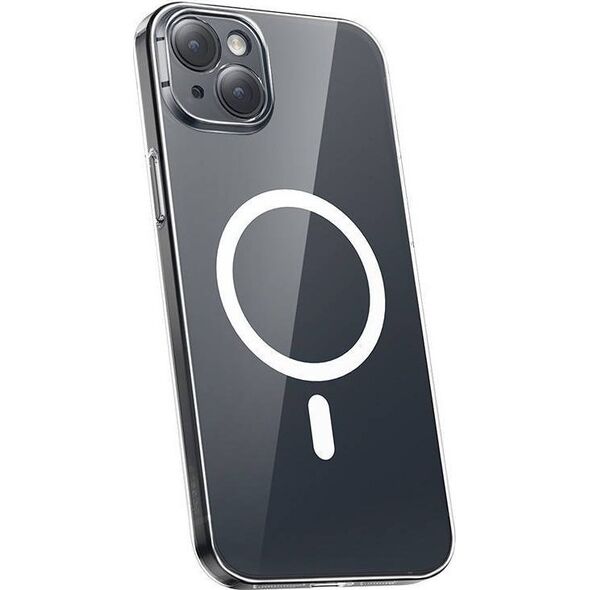 Baseus Etui ochronne Baseus Magnetic Crystal Clear do iPhone 13 (transparentne) + szkło hartowane + zestaw czyszczący