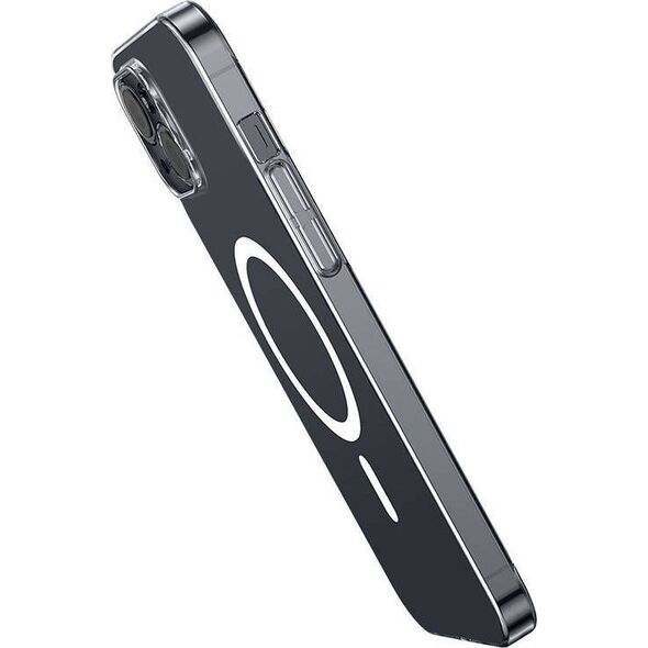 Baseus Etui ochronne Baseus Magnetic Crystal Clear do iPhone 13 (transparentne) + szkło hartowane + zestaw czyszczący