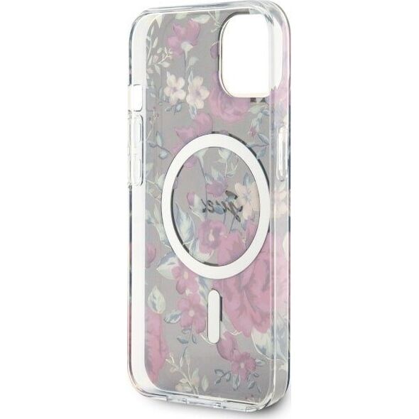 Guess Guess Flower MagSafe - Etui iPhone 14 (Zielony)