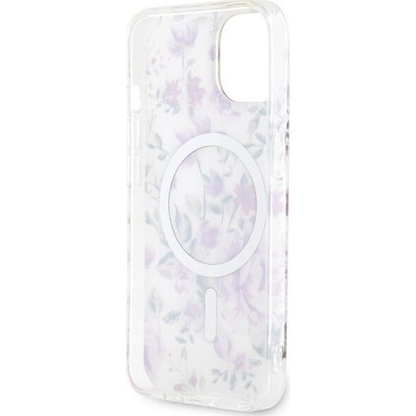 Guess Guess Flower MagSafe - Etui iPhone 14 Plus (Przezroczysty)