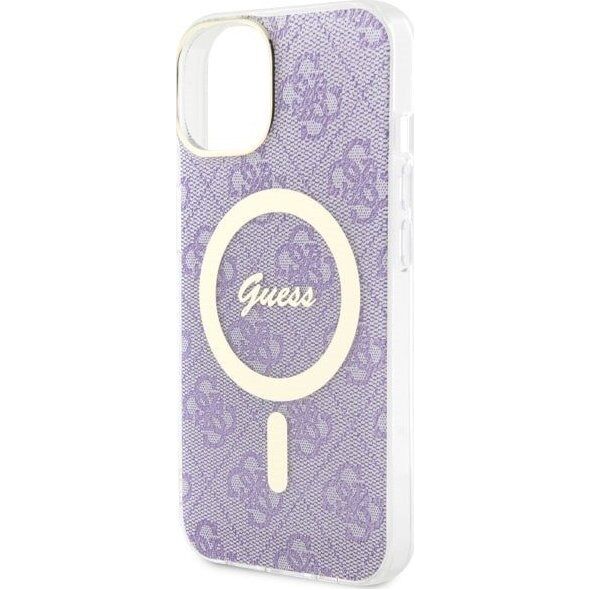 Guess Guess 4G MagSafe - Etui iPhone 14 Plus (Purpurowy)