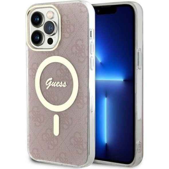 Guess Guess 4G MagSafe - Etui iPhone 14 Pro Max (Różowy)