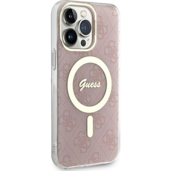 Guess Guess 4G MagSafe - Etui iPhone 14 Pro Max (Różowy)
